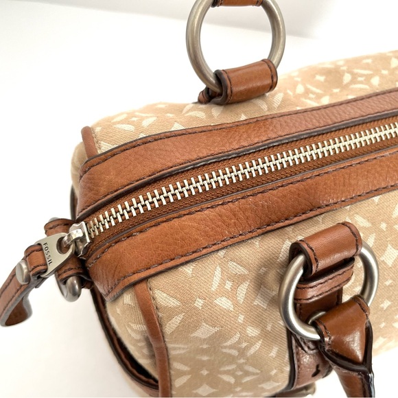 Fossil Maddox Satchel Reissue Fabric and Leather - Picture 5 of 14